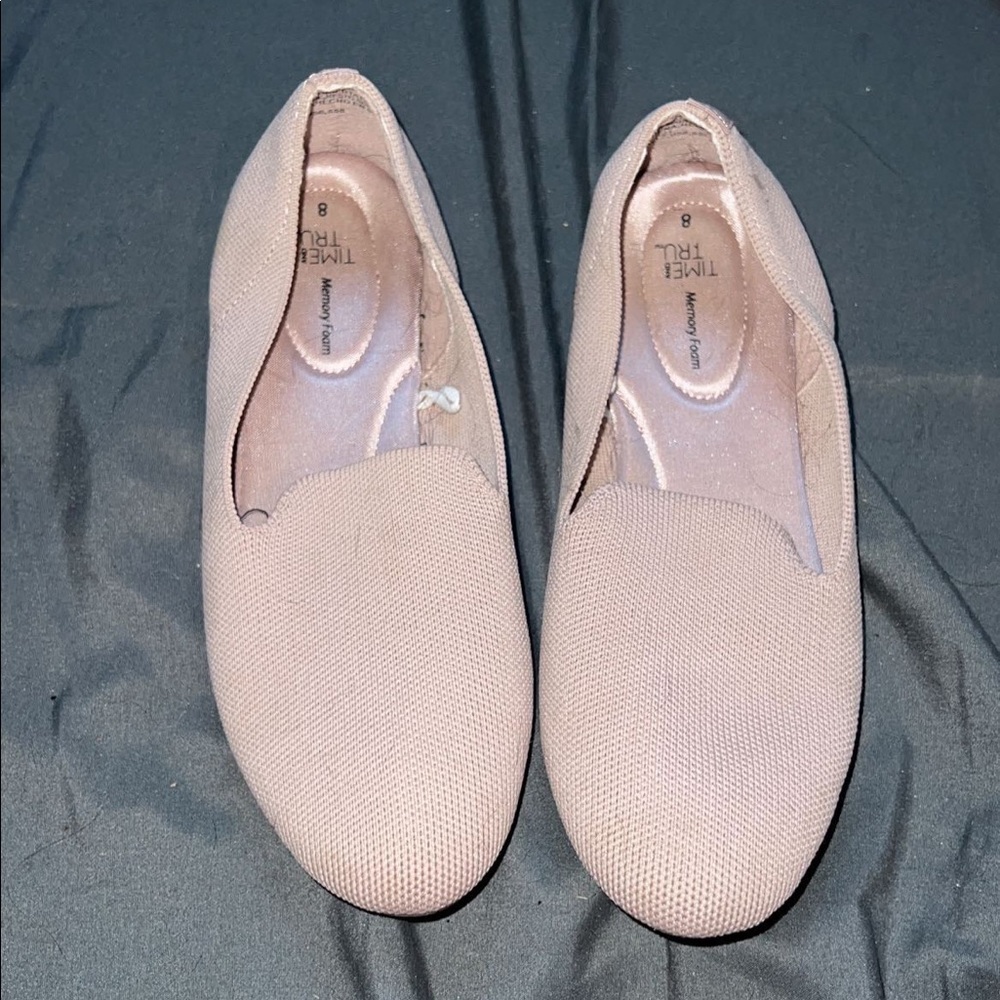 Pink flats